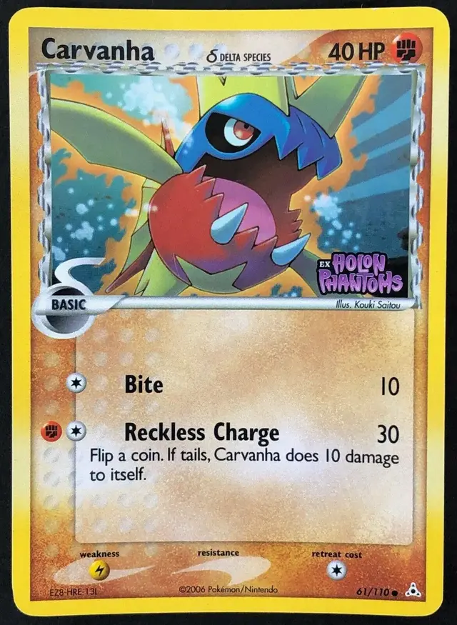 Carvanha [Reverse Holo] - Pokemon Holon Phantoms #61
