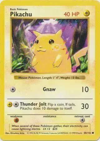 Pikachu [Shadowless]