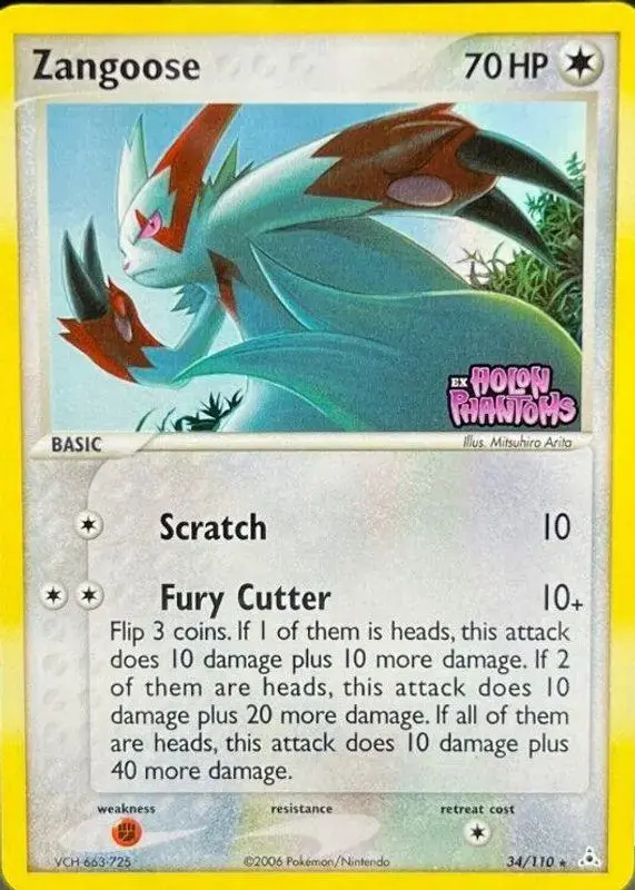 Zangoose [Reverse Holo] - Pokemon Holon Phantoms #34
