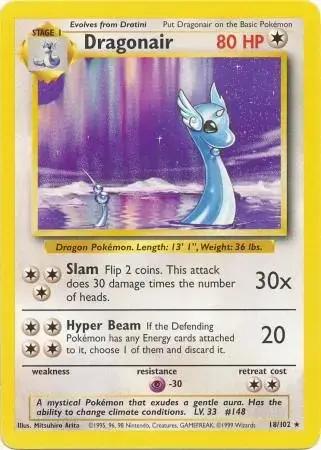 Dragonair - Pokemon Base Set #18