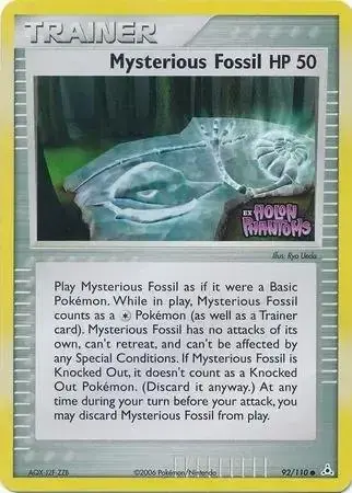 Mysterious Fossil [Reverse Holo] - Pokemon Holon Phantoms #92