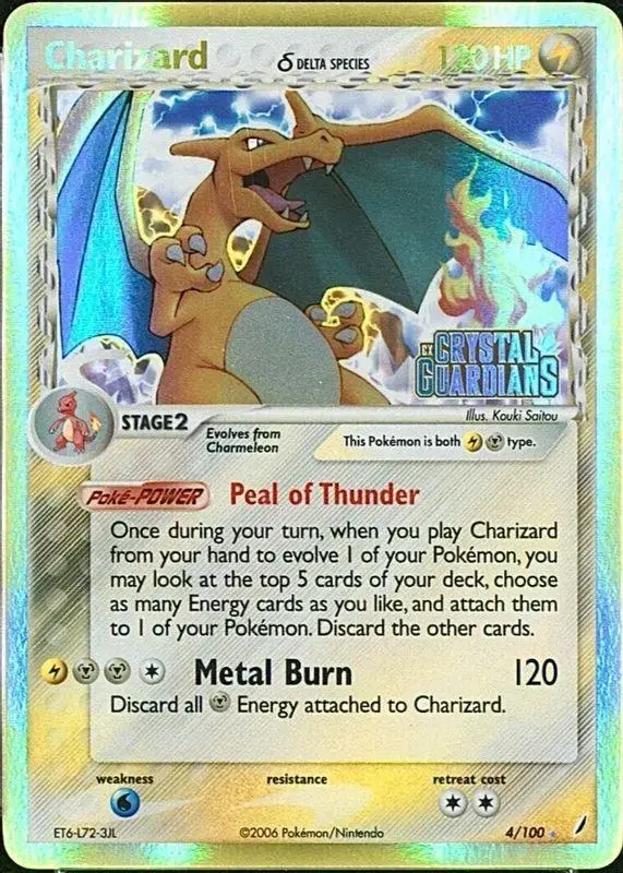 Charizard [Reverse Holo] - Pokemon Crystal Guardians #4