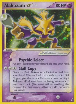Alakazam [Gold Star] #99 - Pokemon Crystal Guardians