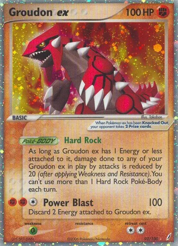 Groudon EX - Pokemon Crystal Guardians #93