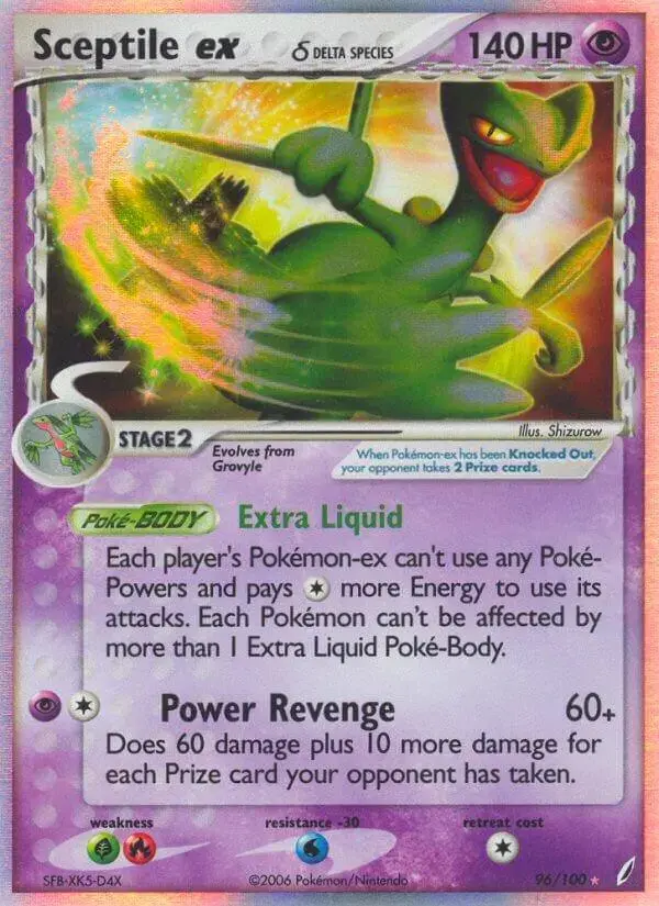Sceptile EX - Pokemon Crystal Guardians #96