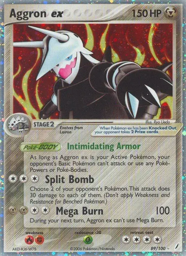 Aggron EX - Pokemon Crystal Guardians #89