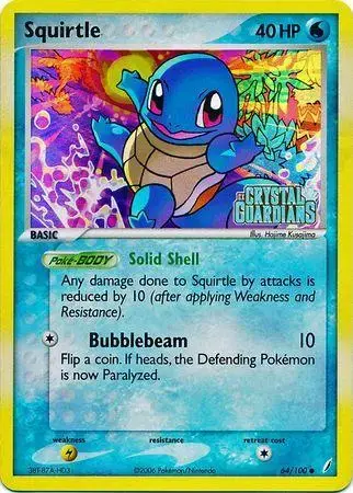 Squirtle [Reverse Holo] - Pokemon Crystal Guardians #64