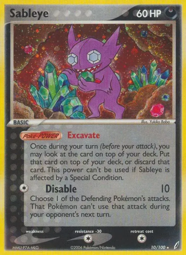 Sableye - Pokemon Crystal Guardians #10