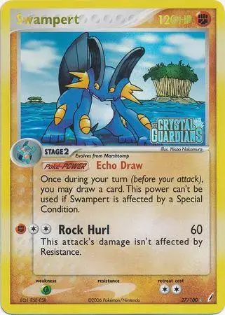 Swampert [Reverse Holo] - Pokemon Crystal Guardians #27