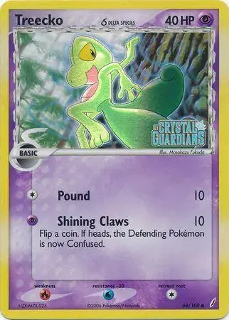 Treecko [Reverse Holo] - Pokemon Crystal Guardians #68