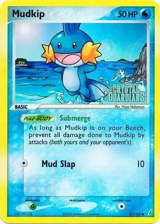 Mudkip [Reverse Holo] - Pokemon Crystal Guardians #57