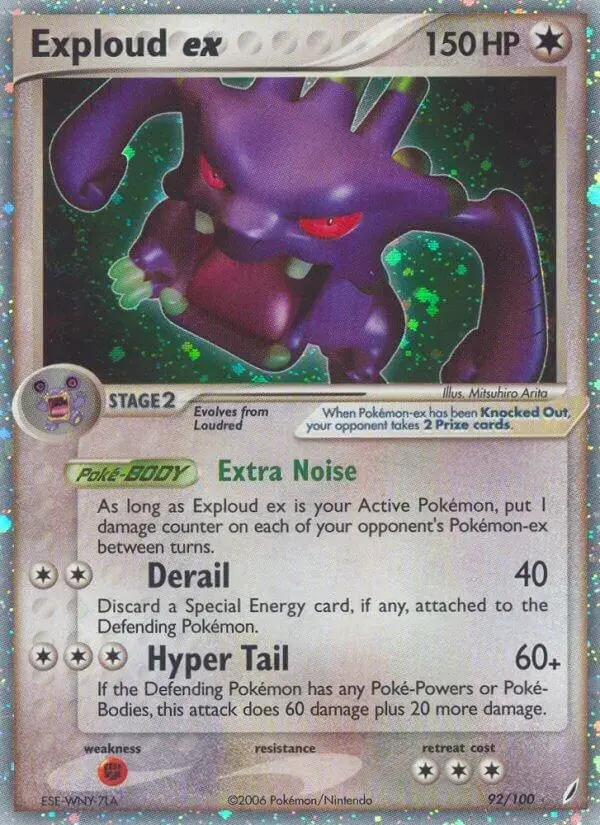 Exploud EX - Pokemon Crystal Guardians #92