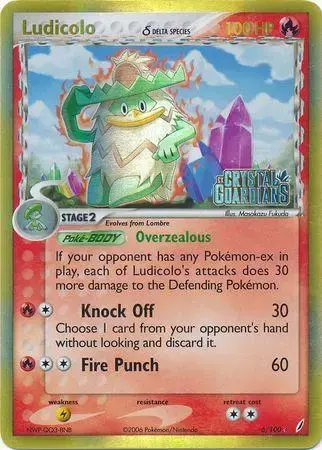 Ludicolo [Reverse Holo] - Pokemon Crystal Guardians #6
