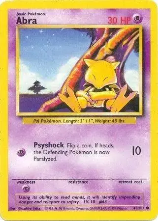 Abra - Pokemon Base Set #43