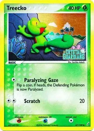 Treecko [Reverse Holo] - Pokemon Crystal Guardians #67