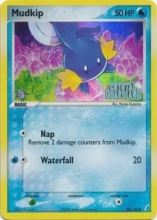 Mudkip [Reverse Holo] - Pokemon Crystal Guardians #58