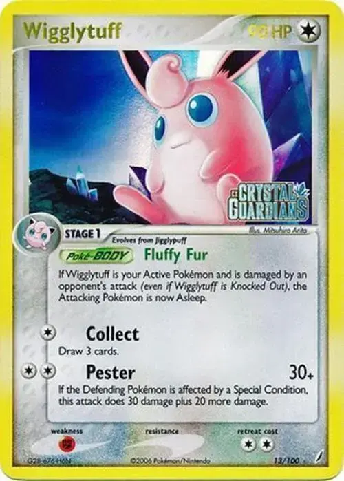 Wigglytuff [Reverse Holo] - Pokemon Crystal Guardians #13