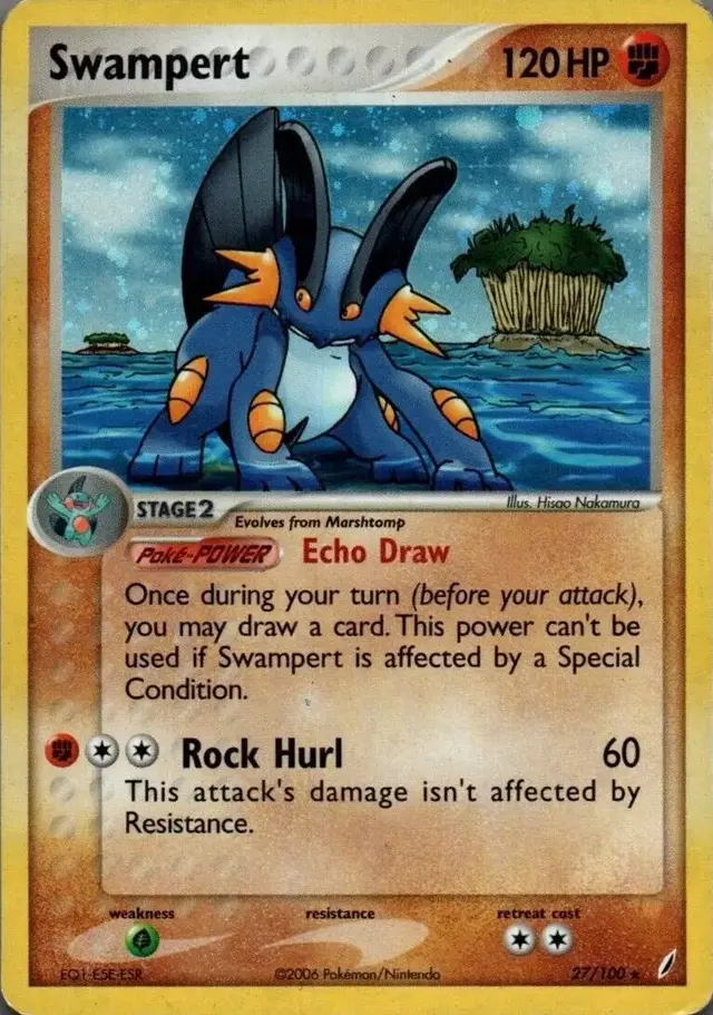 Swampert [Holo] - Pokemon Crystal Guardians #27