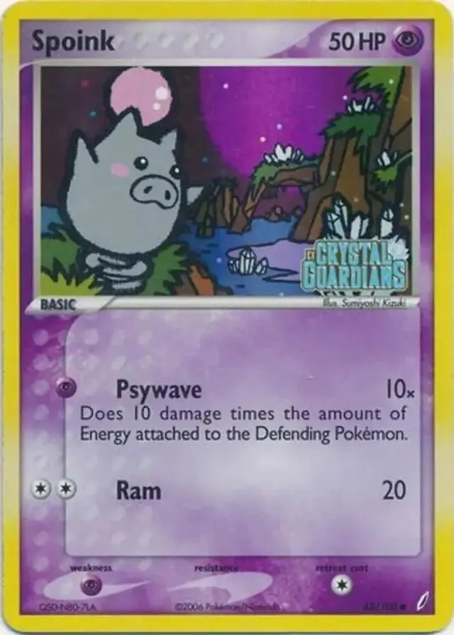 Spoink [Reverse Holo] - Pokemon Crystal Guardians #62