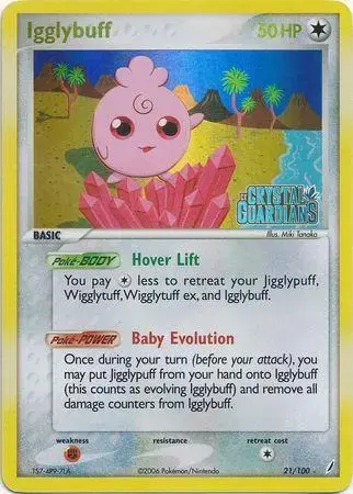 Igglybuff [Reverse Holo] - Pokemon Crystal Guardians #21