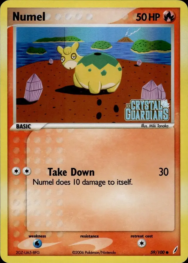 Numel [Reverse Holo] - Pokemon Crystal Guardians #59