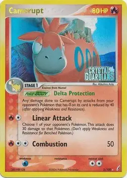 Camerupt [Reverse Holo] - Pokemon Crystal Guardians