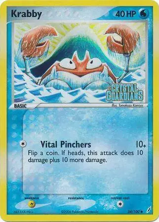 Krabby [Reverse Holo] - Pokemon Crystal Guardians #54