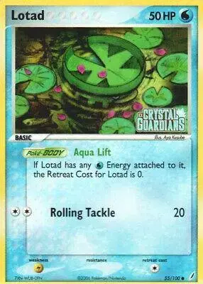 Lotad [Reverse Holo] - Pokemon Crystal Guardians #55