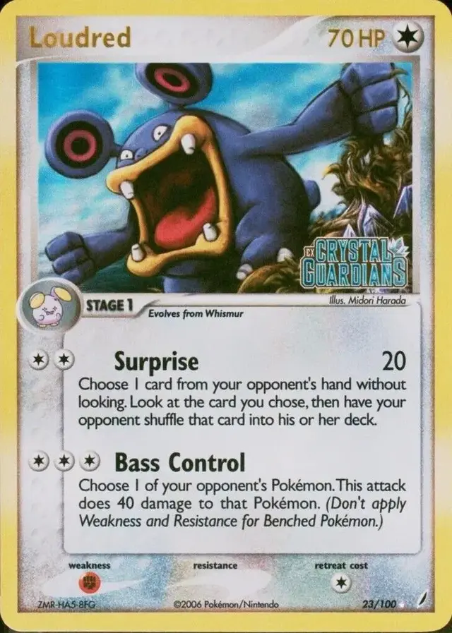 Loudred [Reverse Holo] - Pokemon Crystal Guardians #23