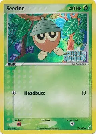 Seedot [Reverse Holo] - Pokemon Crystal Guardians #60