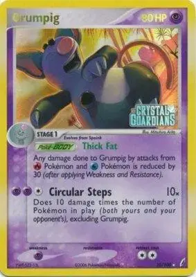 Grumpig [Reverse Holo] - Pokemon Crystal Guardians #20