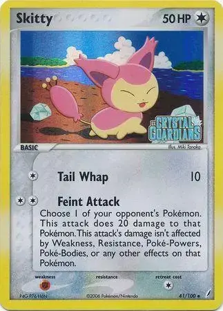 Skitty [Reverse Holo] - Pokemon Crystal Guardians #41
