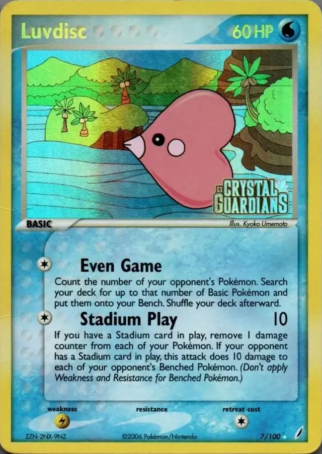 Luvdisc [Reverse Holo] - Pokemon Crystal Guardians #7