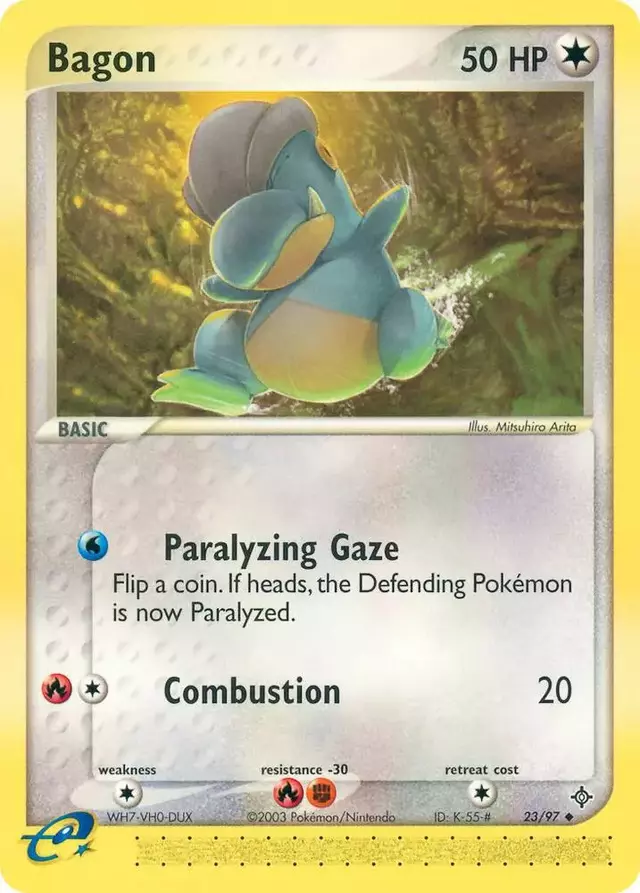 Bagon [Reverse Holo] - Pokemon Dragon #23
