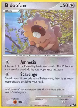 Bidoof #11 - Pokemon POP Series 6