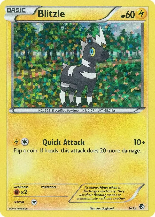 Blitzle - Pokemon McDonalds 2011 #6