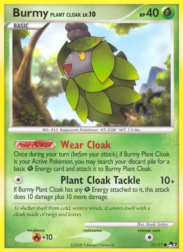 Burmy Plant Cloak - Pokemon POP Series 7 #11