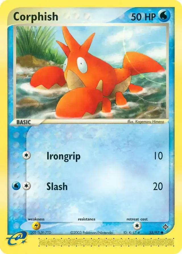 Corphish [Reverse Holo] - Pokemon Dragon #53
