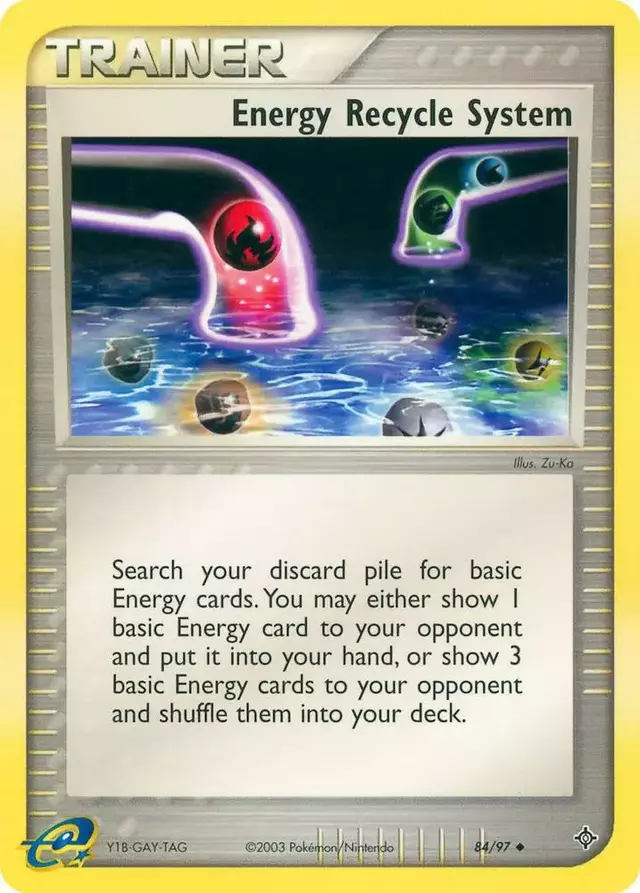 Energy Recycle System [Reverse Holo] - Pokemon Dragon #84