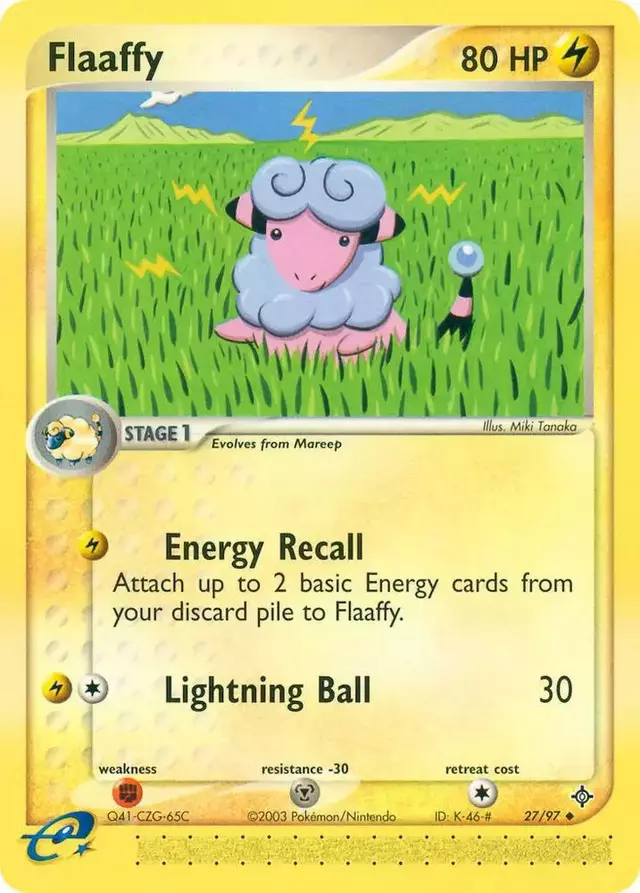 Flaaffy [Reverse Holo] - Pokemon Dragon #27