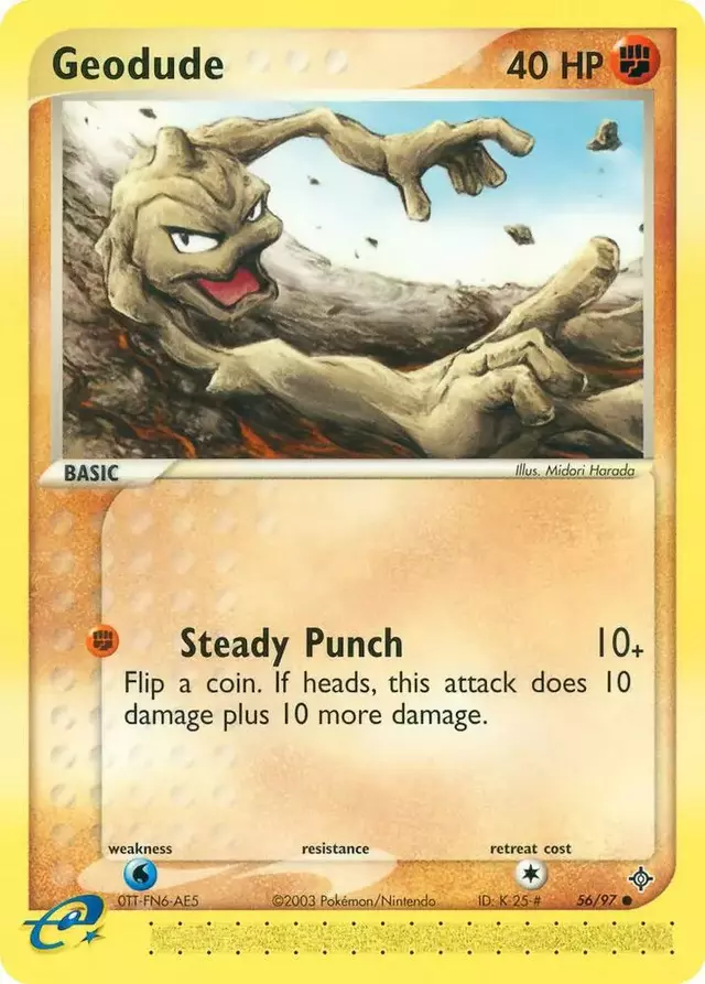 Geodude [Reverse Holo] - Pokemon Dragon #56