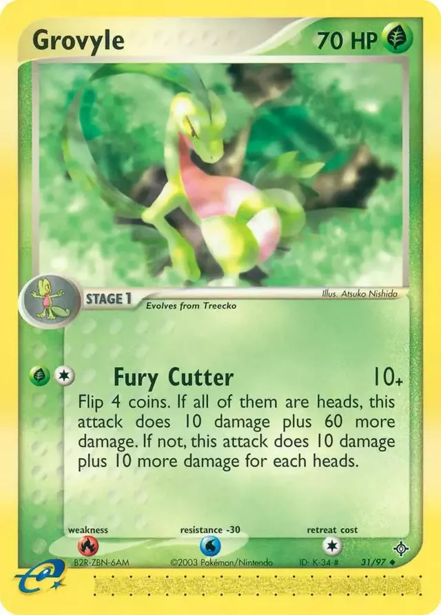 Grovyle [Reverse Holo] - Pokemon Dragon #31
