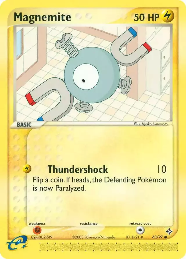 Magnemite [Reverse Holo] - Pokemon Dragon #63