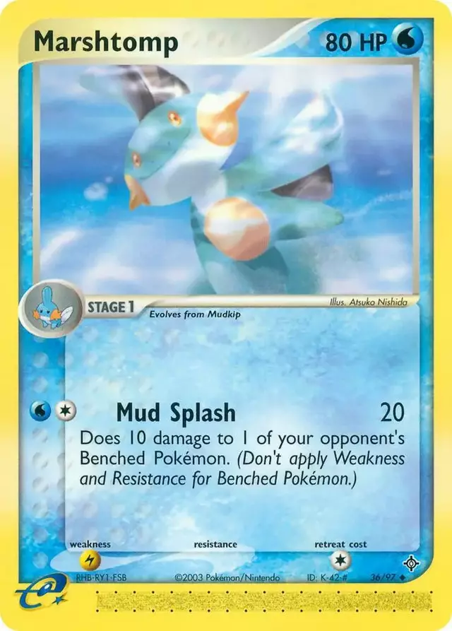 Marshtomp [Reverse Holo] - Pokemon Dragon #36