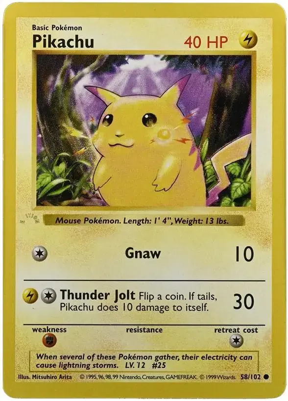 Pikachu [1st Edition Ghost Stamp]