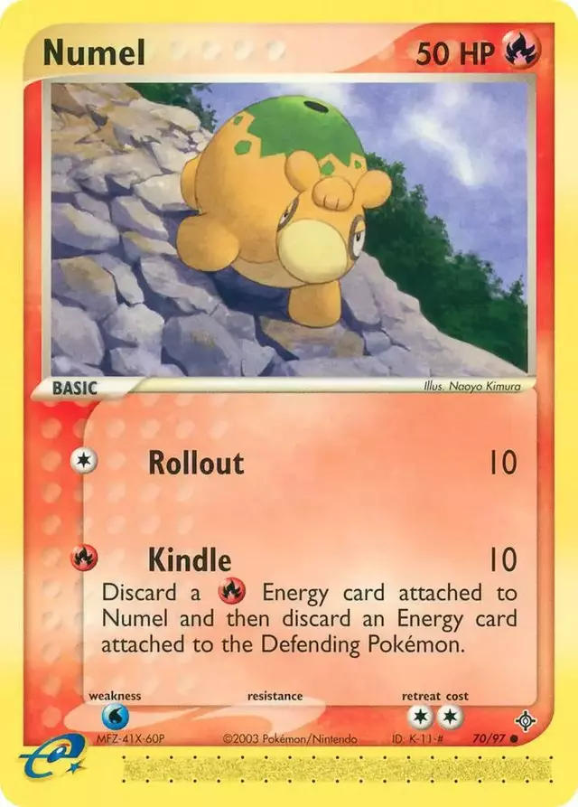 Numel [Reverse Holo] - Pokemon Dragon #70