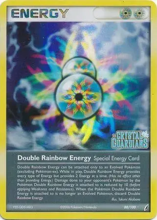 Double Rainbow Energy [Reverse Holo] - Pokemon Crystal Guardians #88