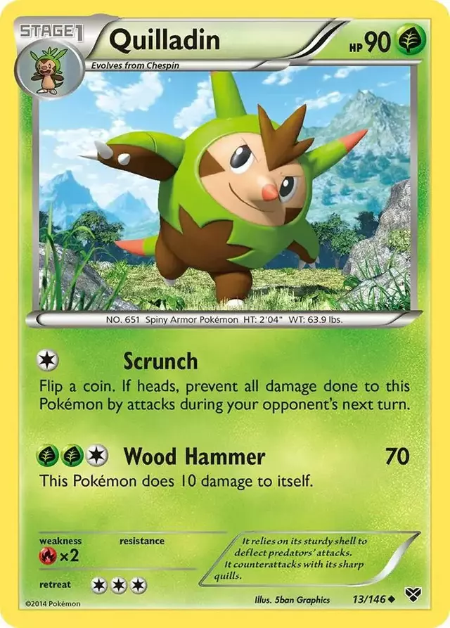 Quilladin [Reverse Holo] - Pokemon XY #13