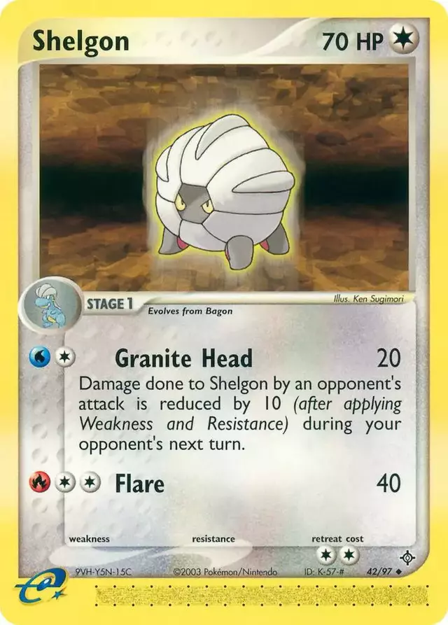 Shelgon [Reverse Holo] - Pokemon Dragon #42