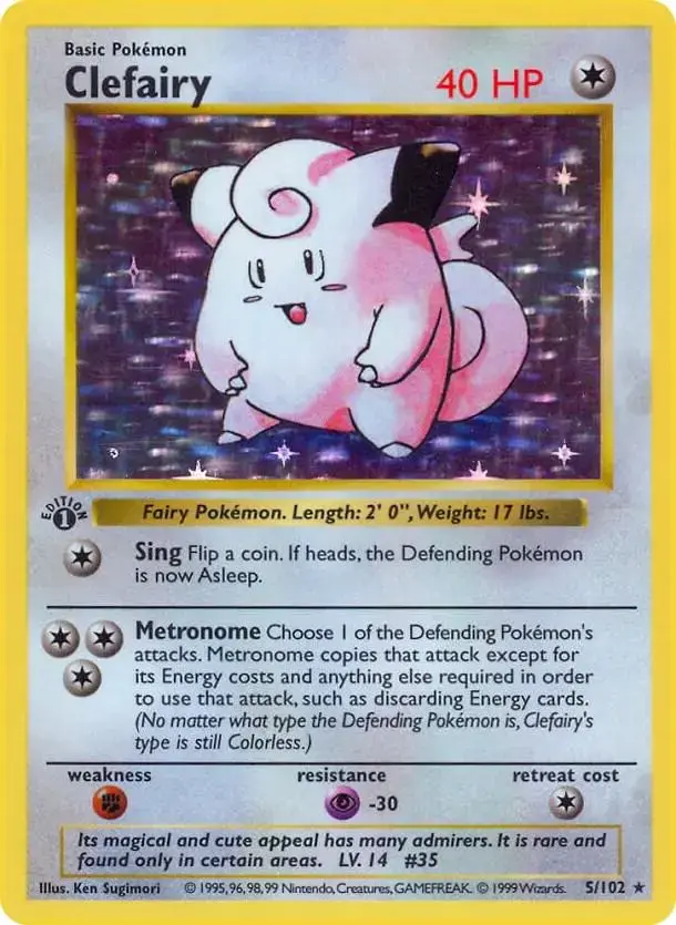Clefairy [1st Edition] - Pokemon Base Set #5